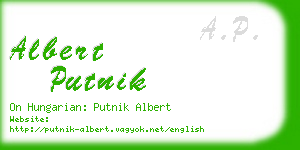 albert putnik business card